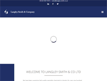 Tablet Screenshot of langley-smith.co.uk